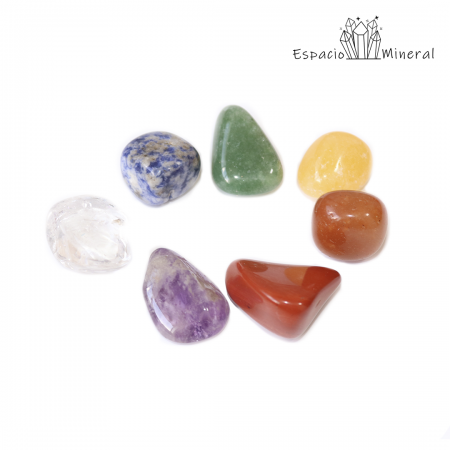 Bolsa kit 7 Chakras Rodados