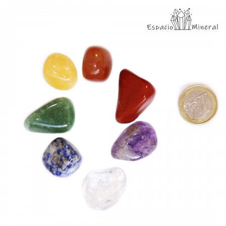 Bolsa kit 7 Chakras Rodados