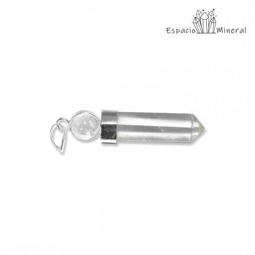 Colgante punta de Cuarzo con esfera