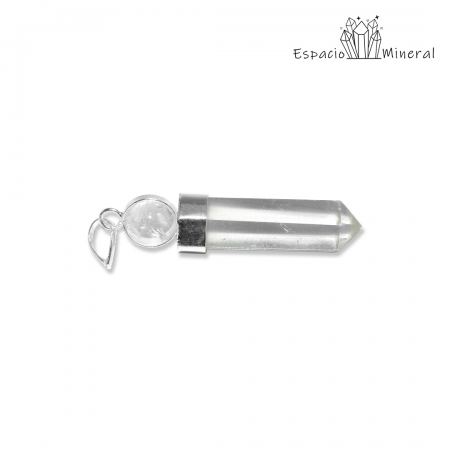 Colgante punta de Cuarzo con esfera