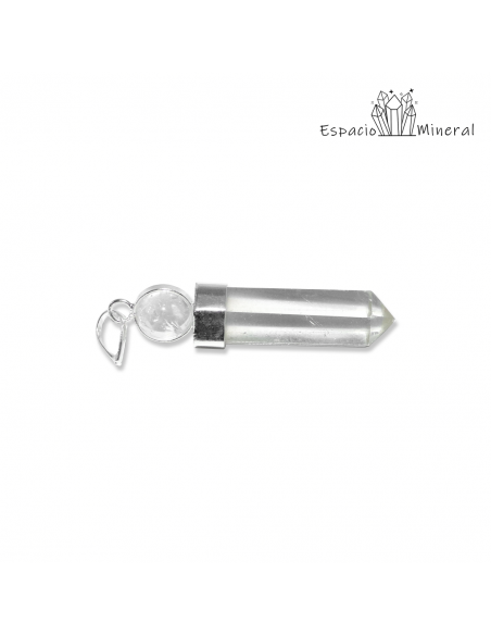 Colgante punta de Cuarzo con esfera