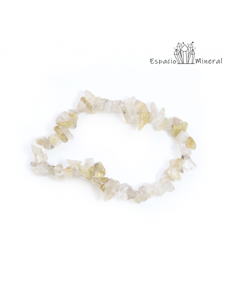 Pulsera chip de Cuarzo Rutilado