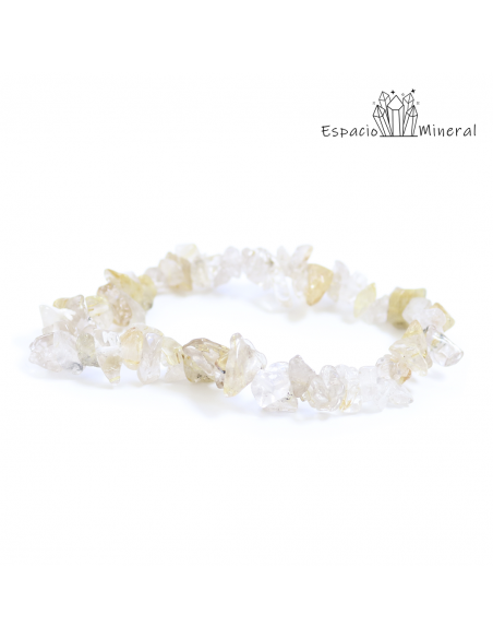 Pulsera chip de Cuarzo Rutilado