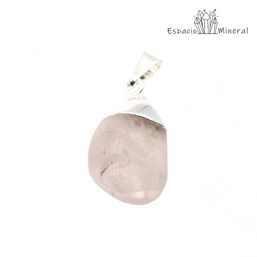 Colgante de Cuarzo Rosa natural